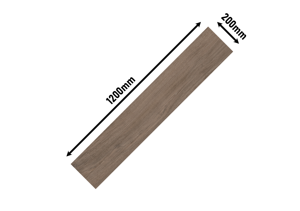 TAPTIK WOOD - Brown 1200 x 200mm